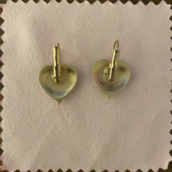 Beautiful crystal heart earrings - Picture 2 of 4